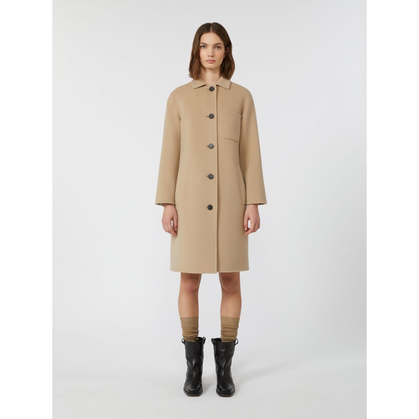Cappotto monopetto in lana