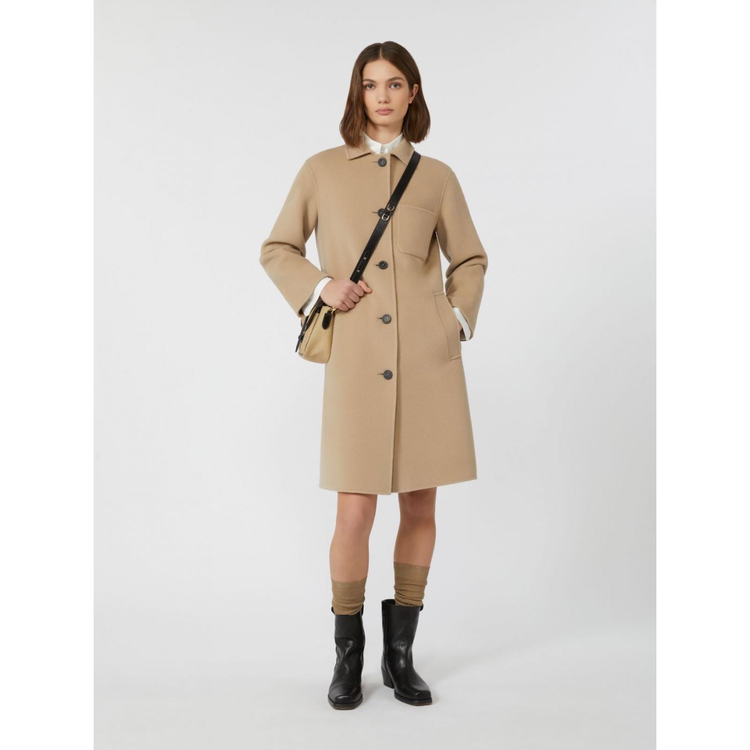 Cappotto monopetto in lana
