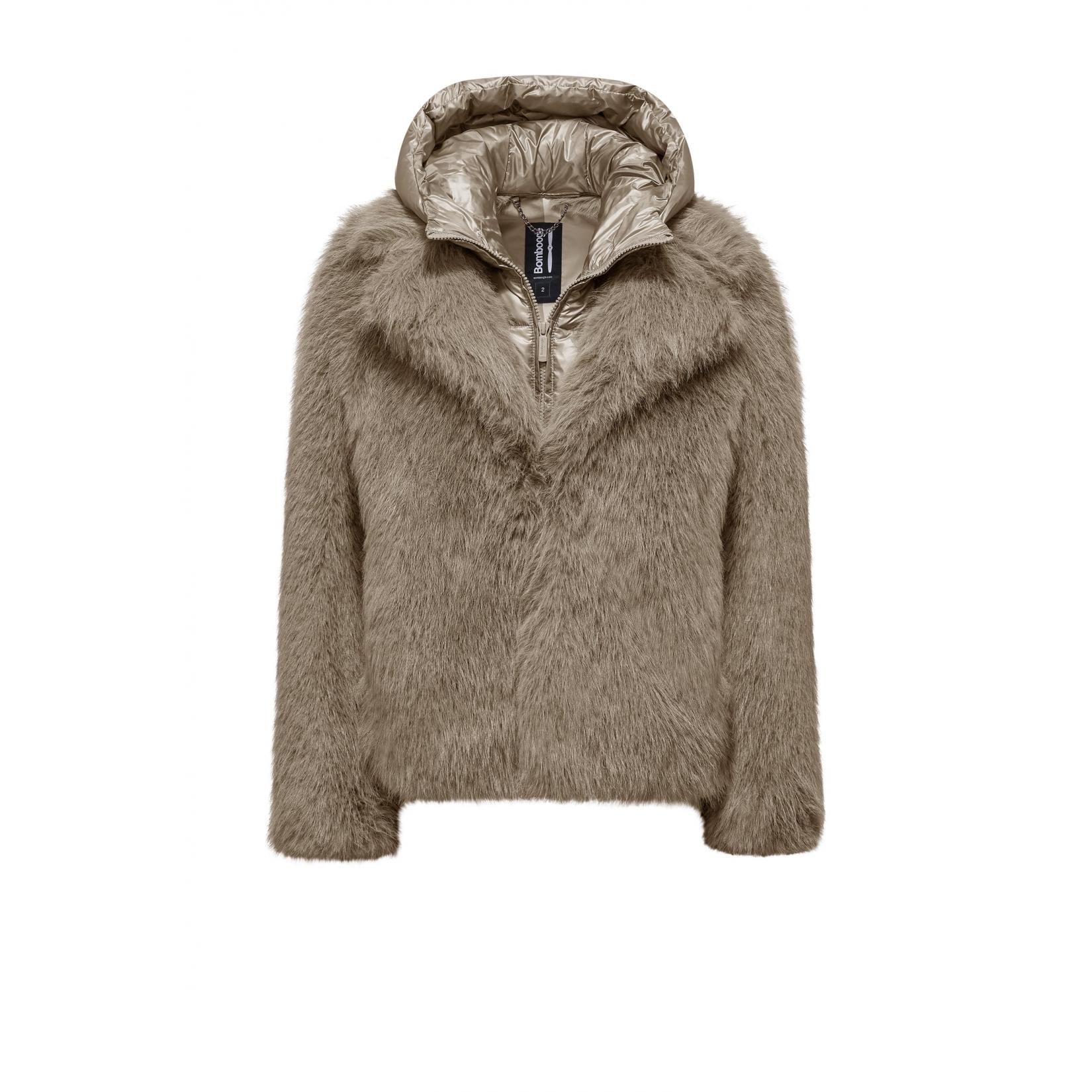 Paris Coat - Cappotto corto donna pelliccetta sintetica water resistant