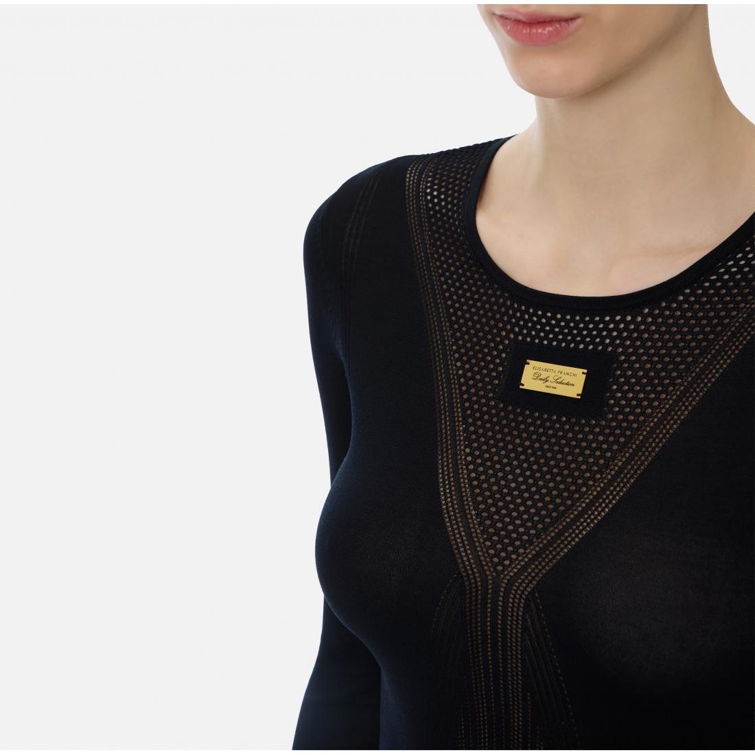 Top in maglia traforata