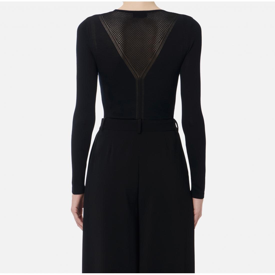 Top in maglia traforata