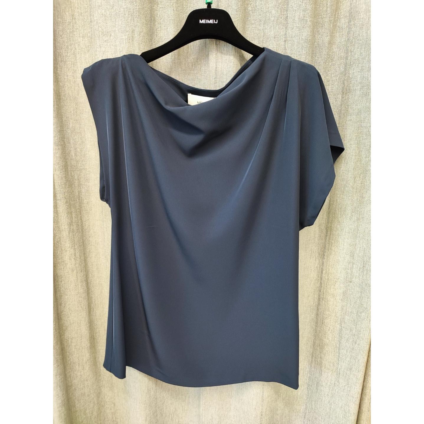 BLUSA ASIMMETRICA CON PIEGHE