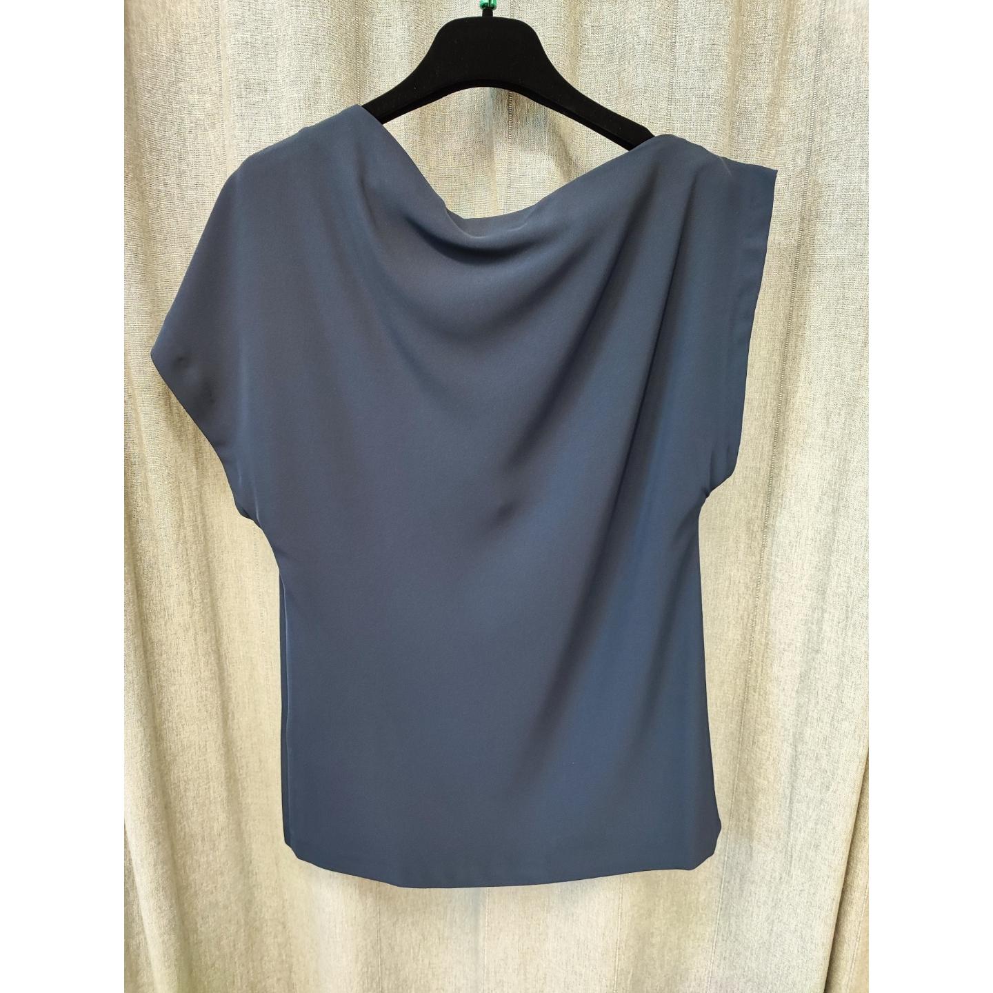 BLUSA ASIMMETRICA CON PIEGHE
