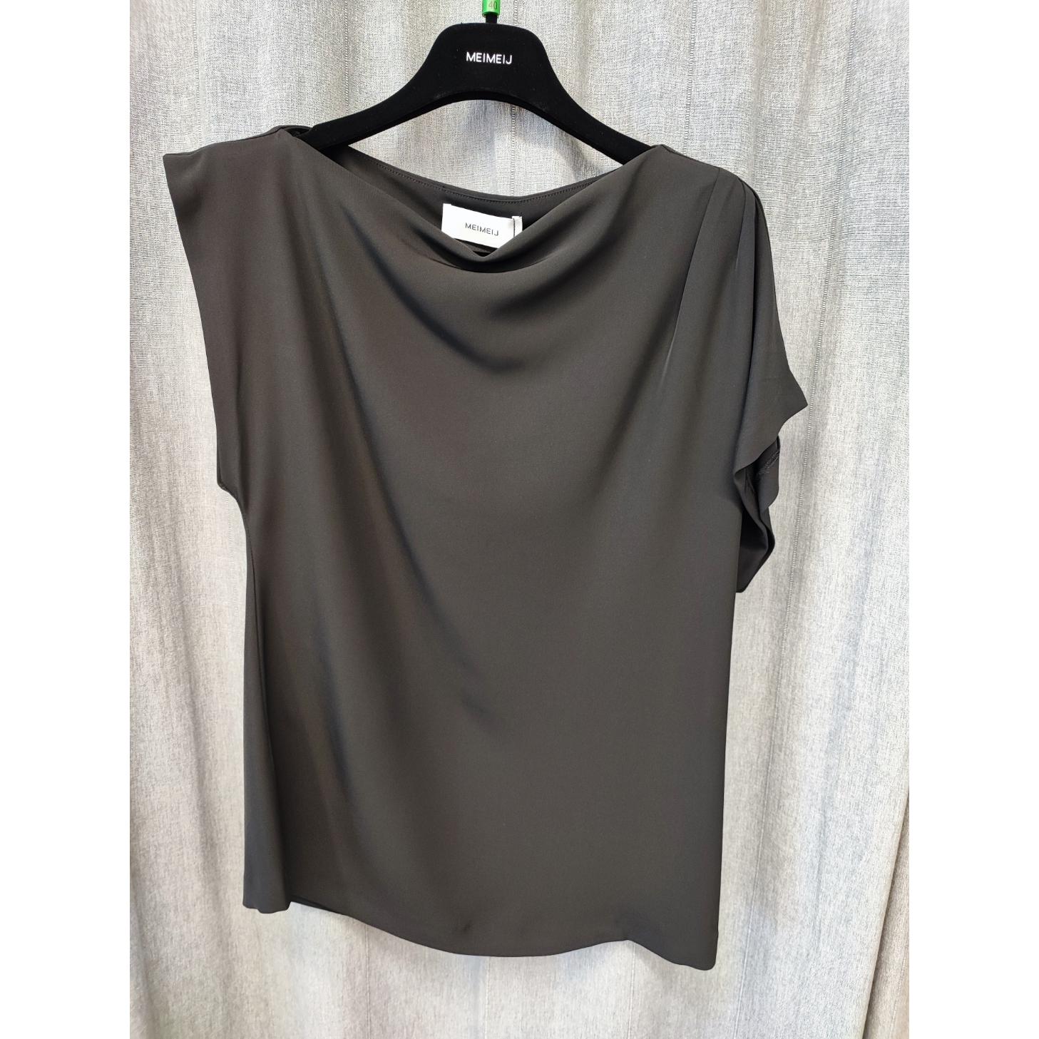 BLUSA ASIMMETRICA CON PIEGHE