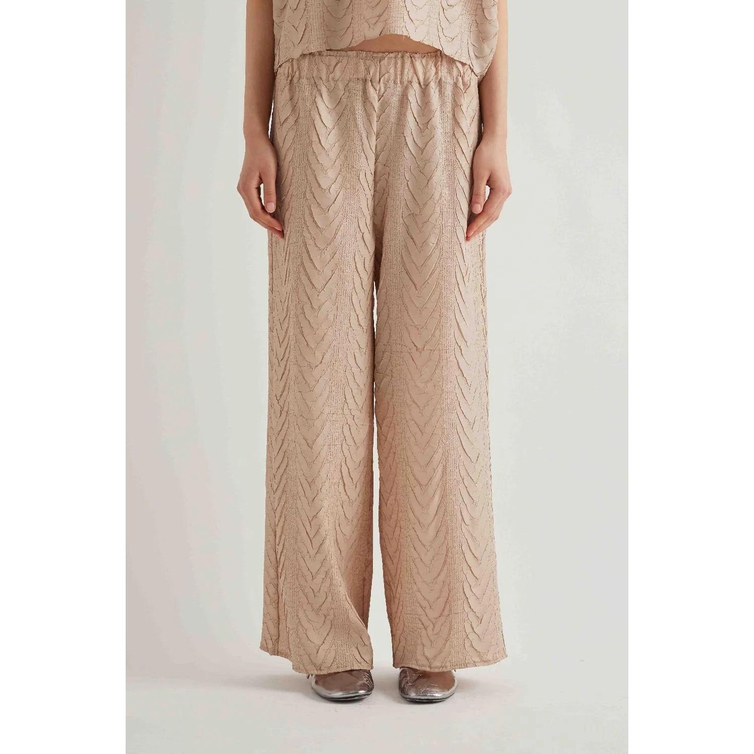 PANTALONE DRITTO PLISSETTATO