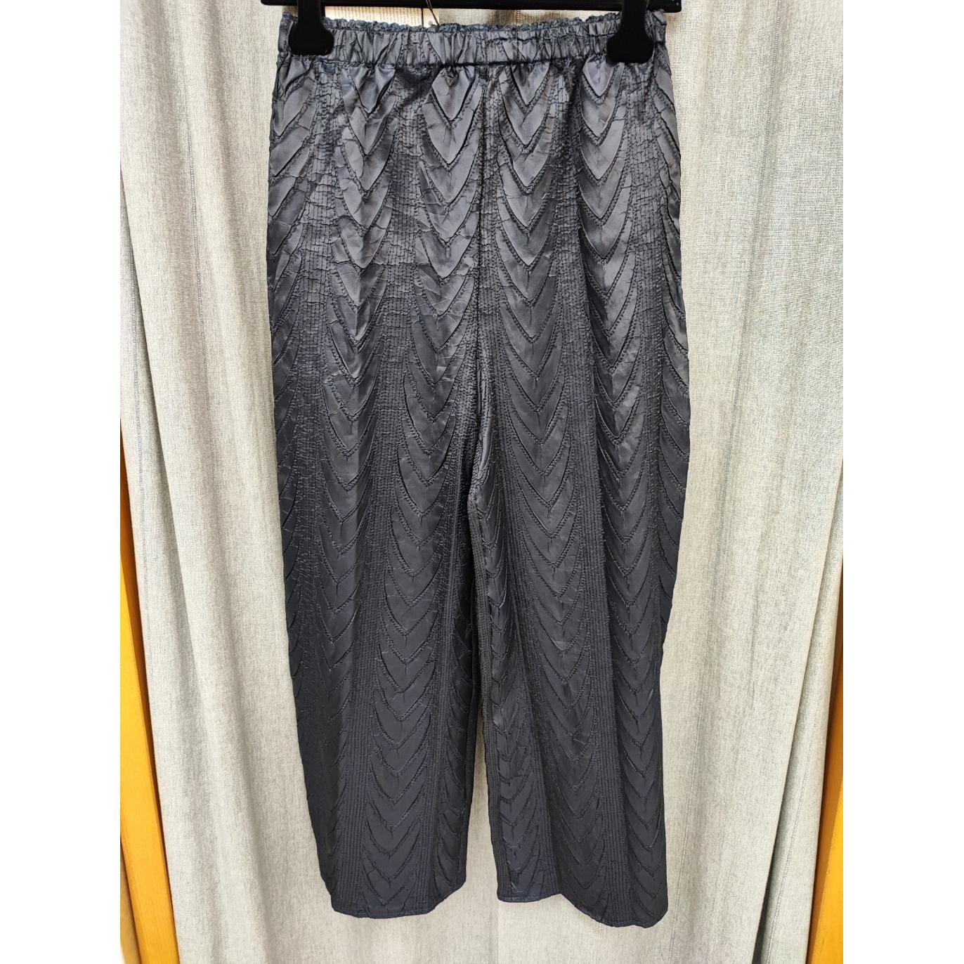 PANTALONE DRITTO PLISSETTATO