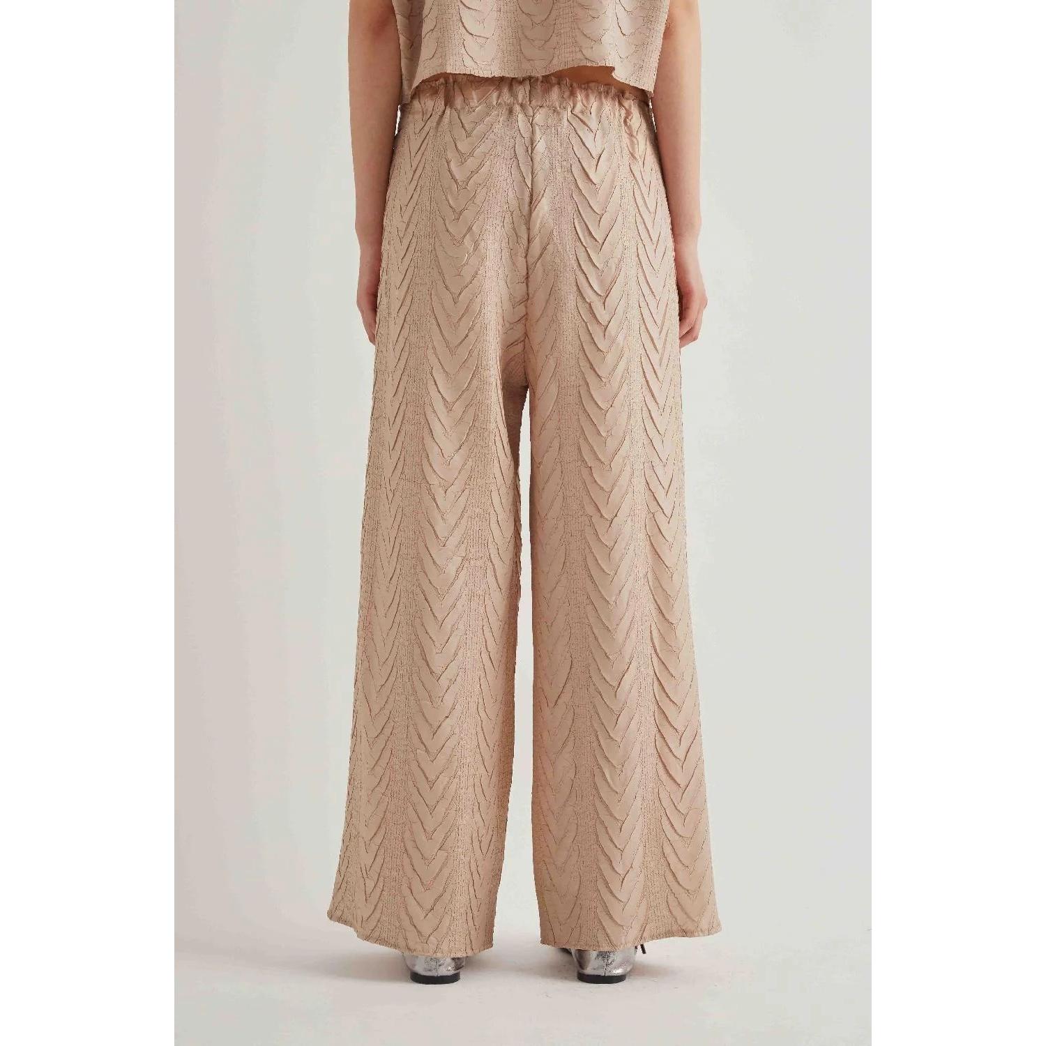 PANTALONE DRITTO PLISSETTATO