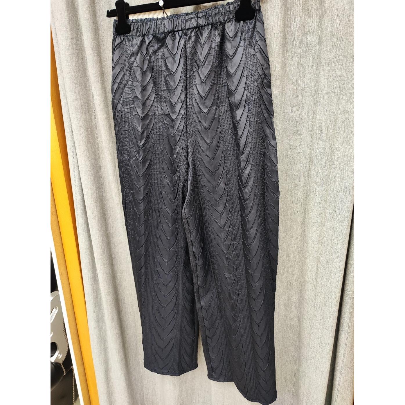 PANTALONE DRITTO PLISSETTATO