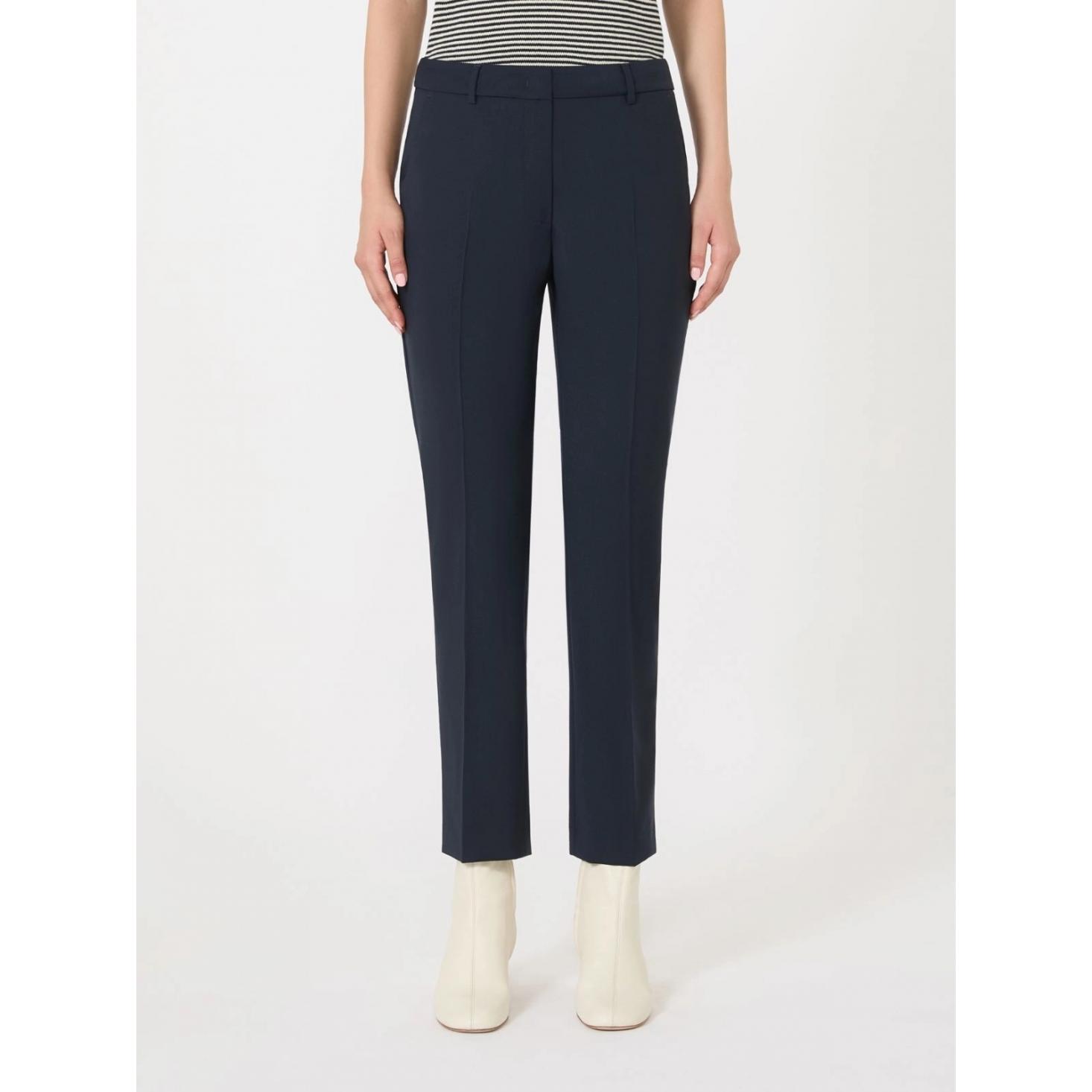 Pantalone a sigaretta in tela di lana
