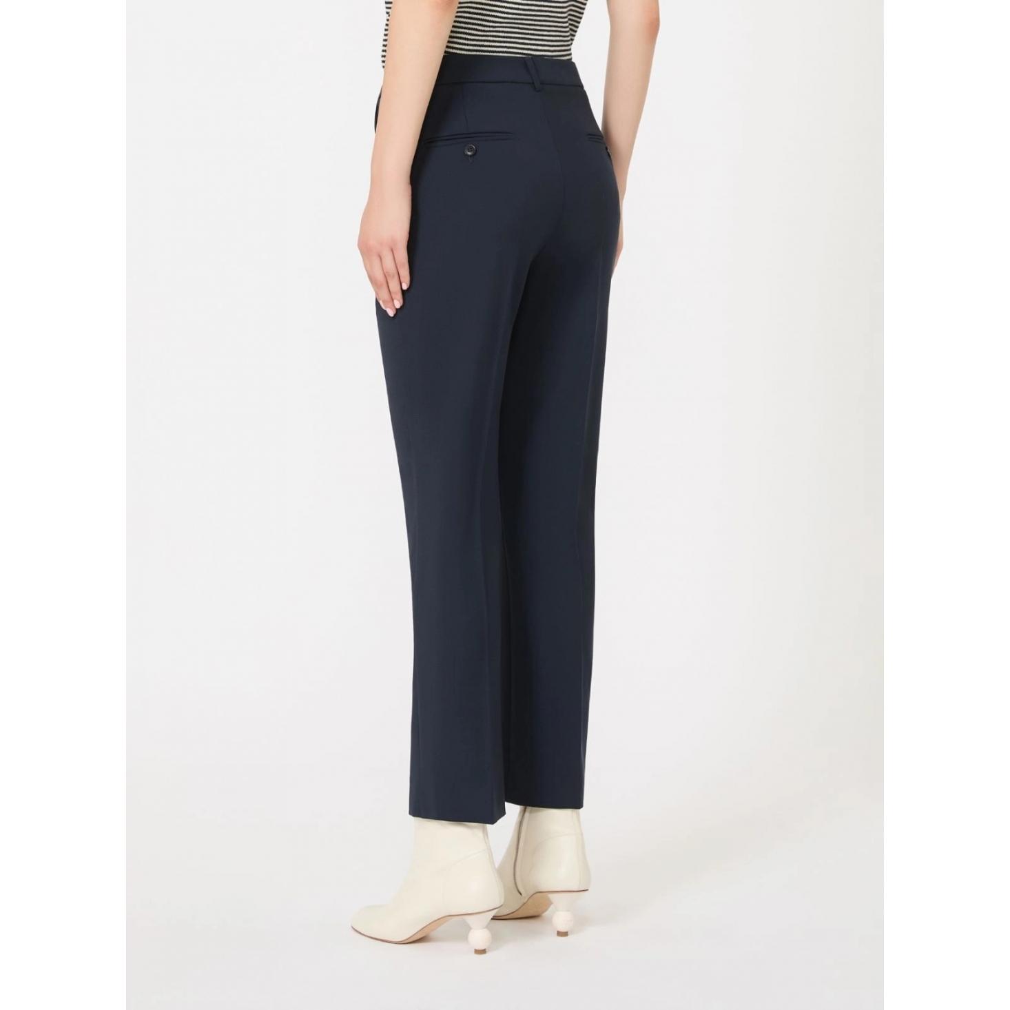 Pantalone a sigaretta in tela di lana