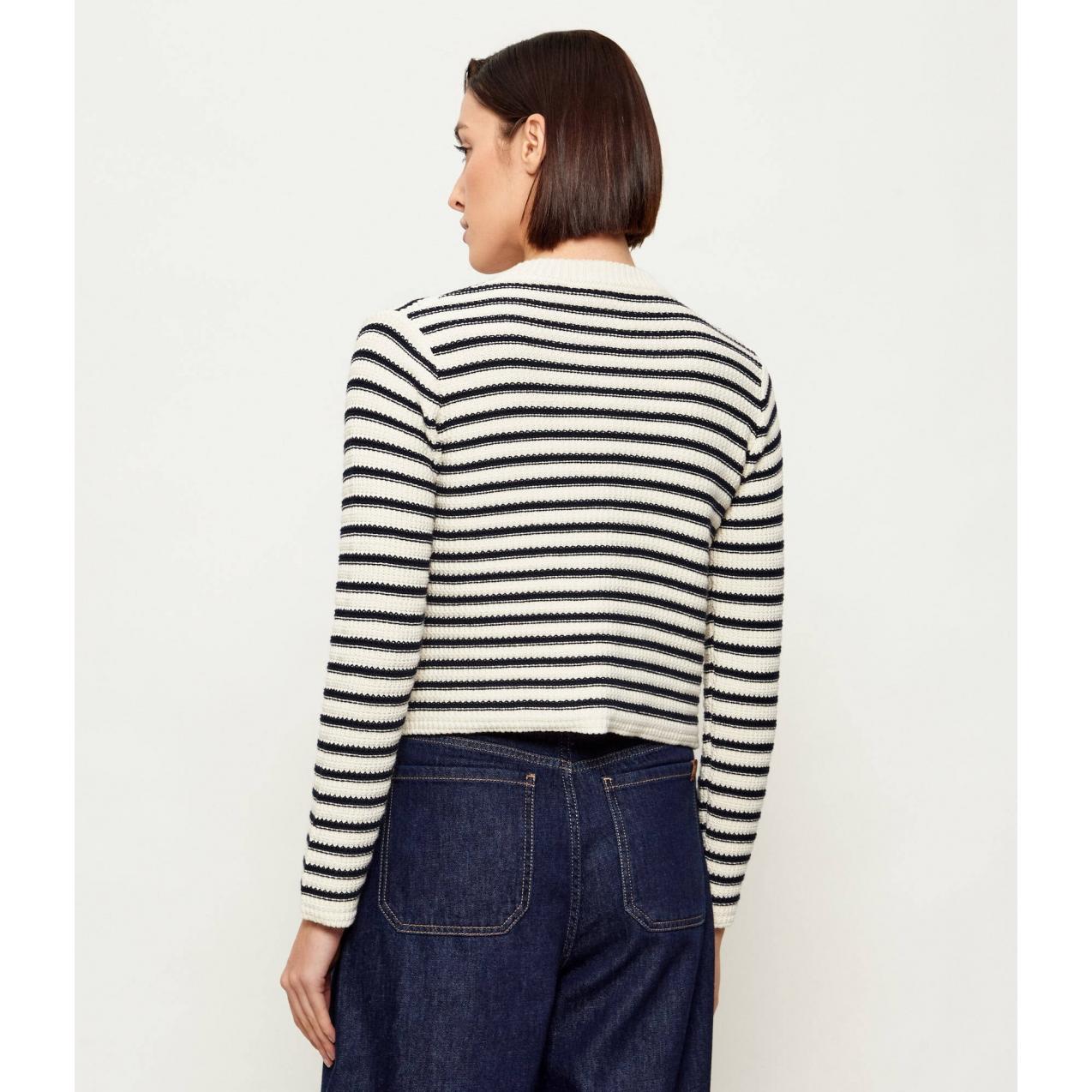Cardigan crop in cotone