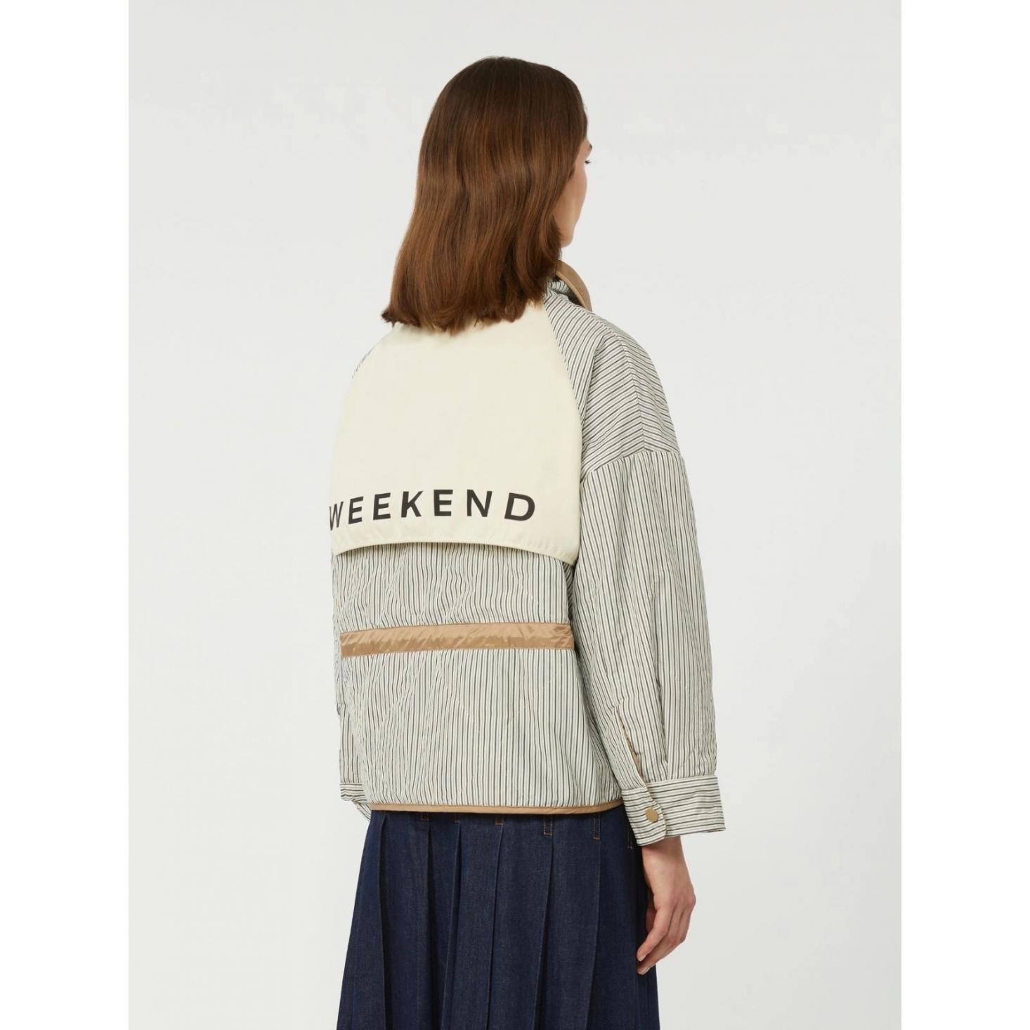 Giacca imbottita reversibile in tela antigoccia