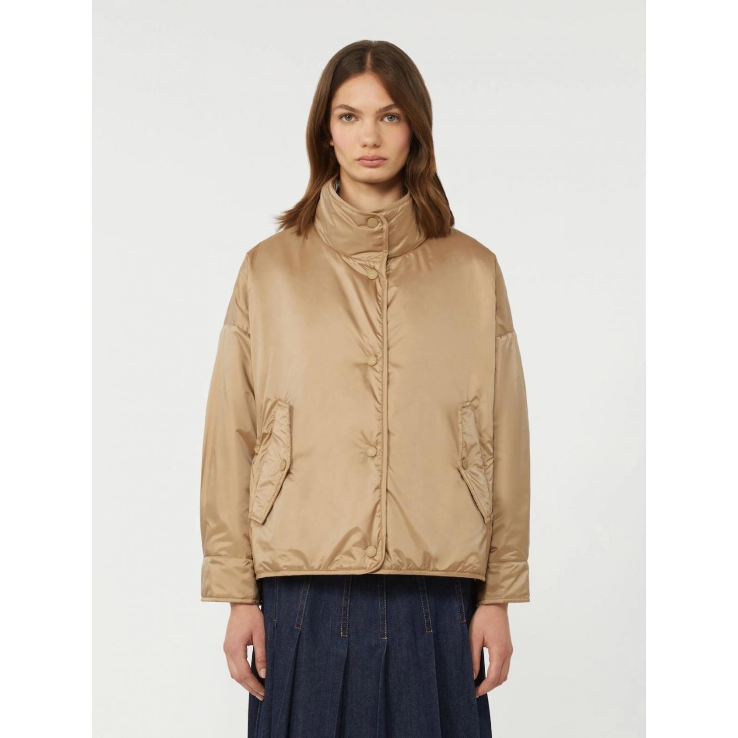 Giacca imbottita reversibile in tela antigoccia