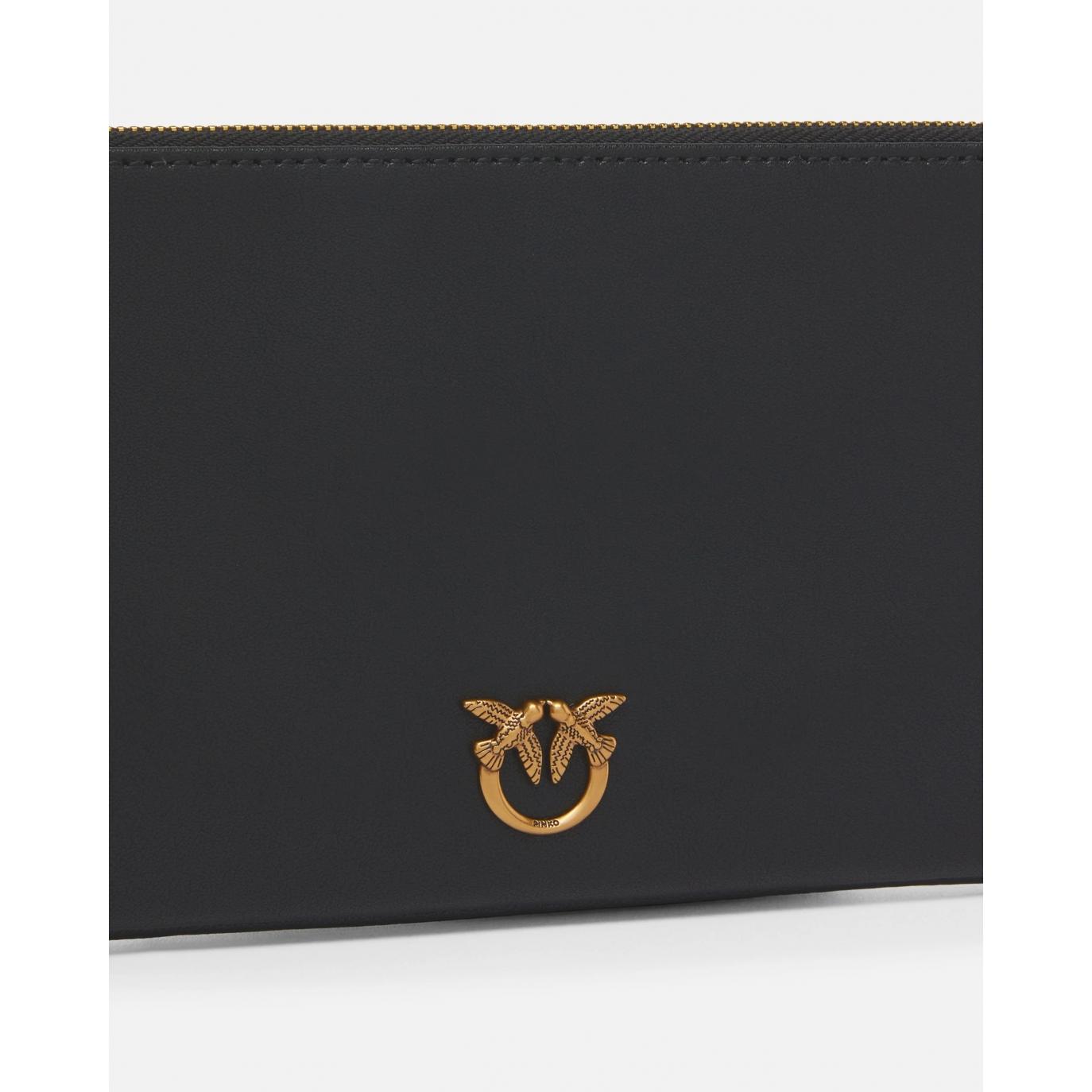 Horizontal Flat Bag in pelle