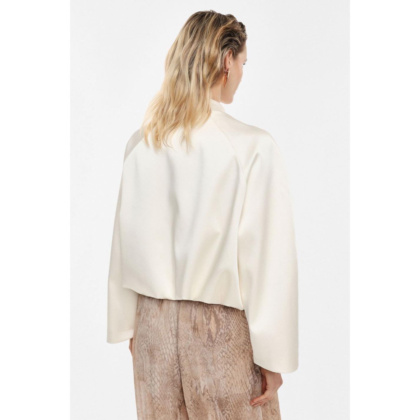 Giacca camicia corta con chiusura a laccetti