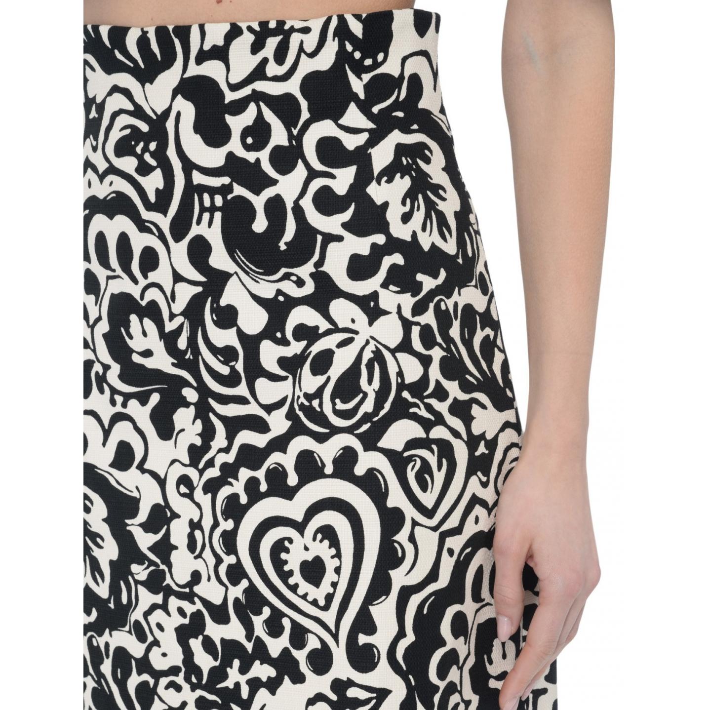 Gonna  in cotone stampato