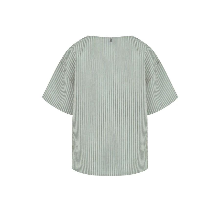 Blusa over in misto cotone viscosa