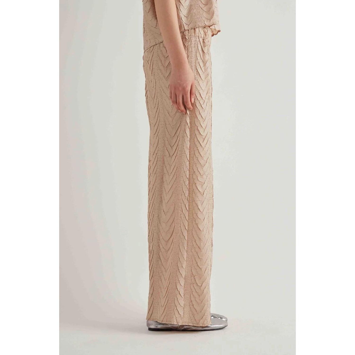 PANTALONE DRITTO PLISSETTATO