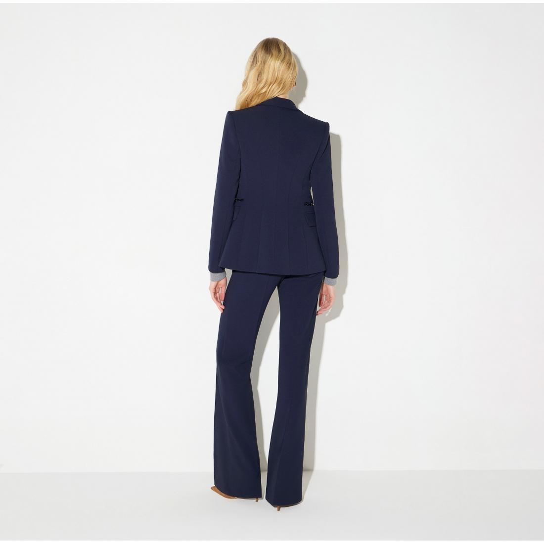 Pantaloni in doppio crêpe stretch