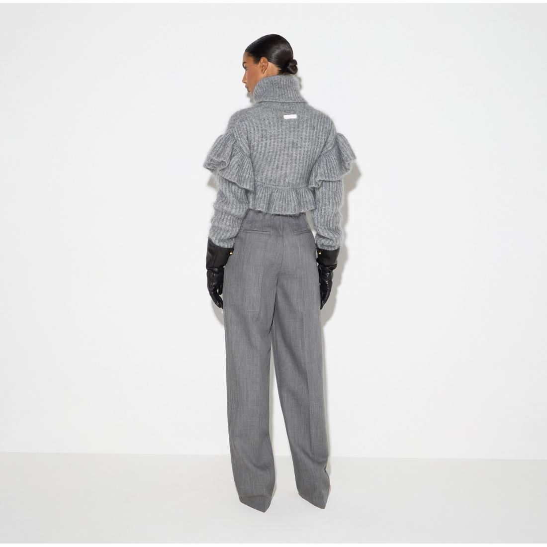 Pullover in maglia con ruches