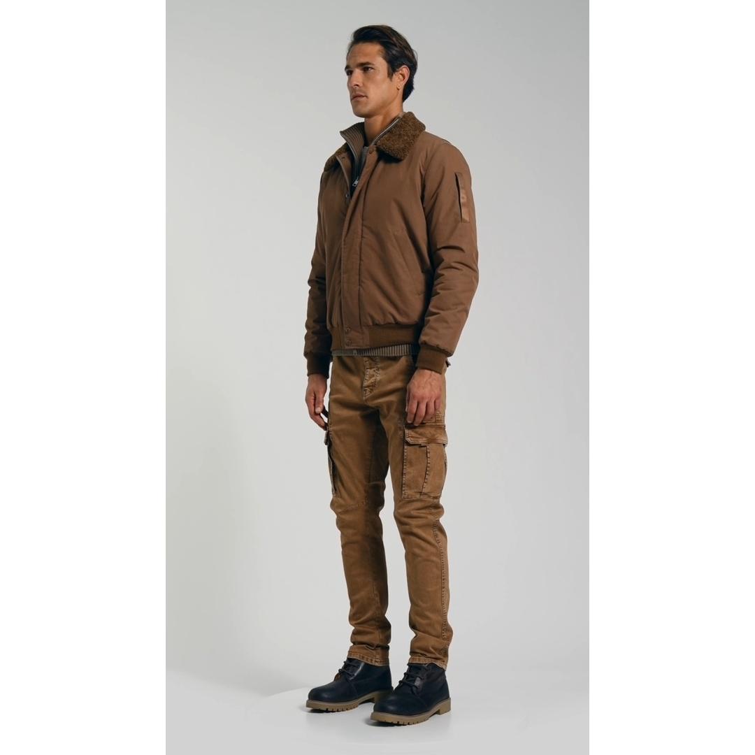 Pantalone tasconato slim fit in cotone