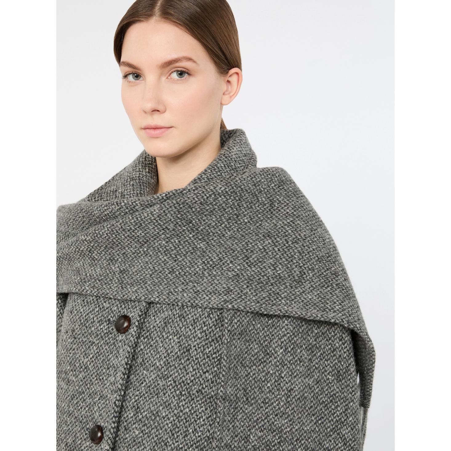 Cappotto in tweed di mista lana