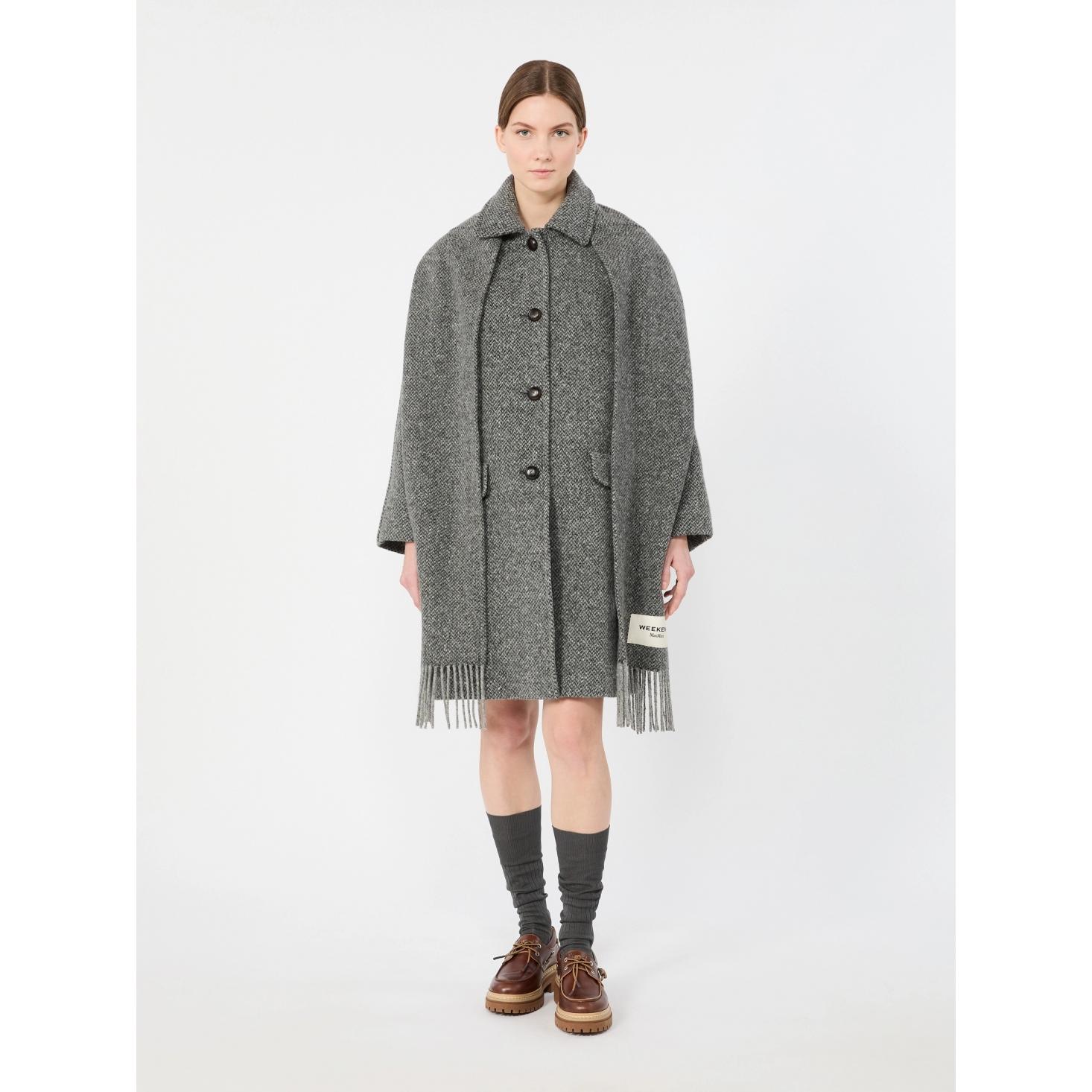 Cappotto in tweed di mista lana