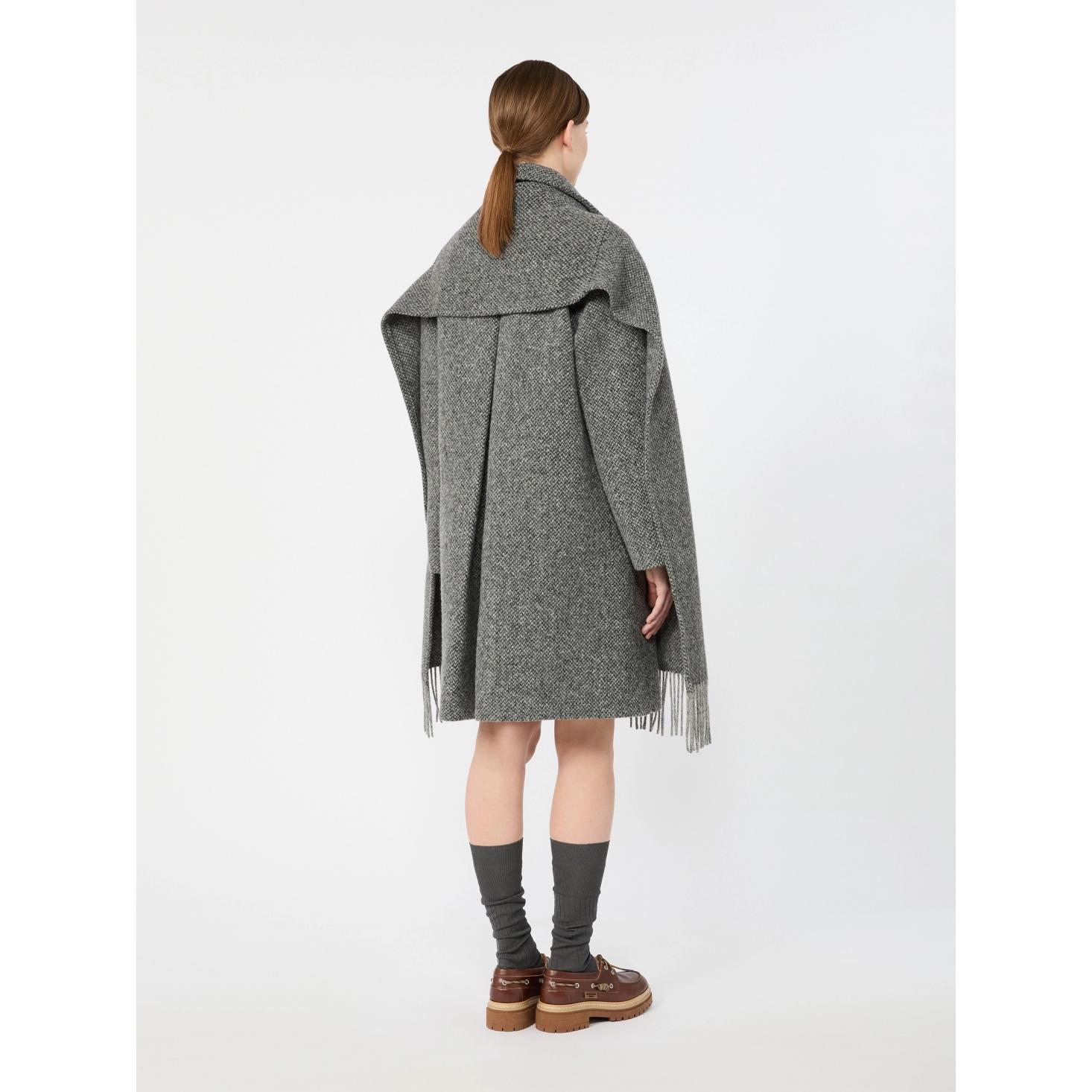 Cappotto in tweed di mista lana