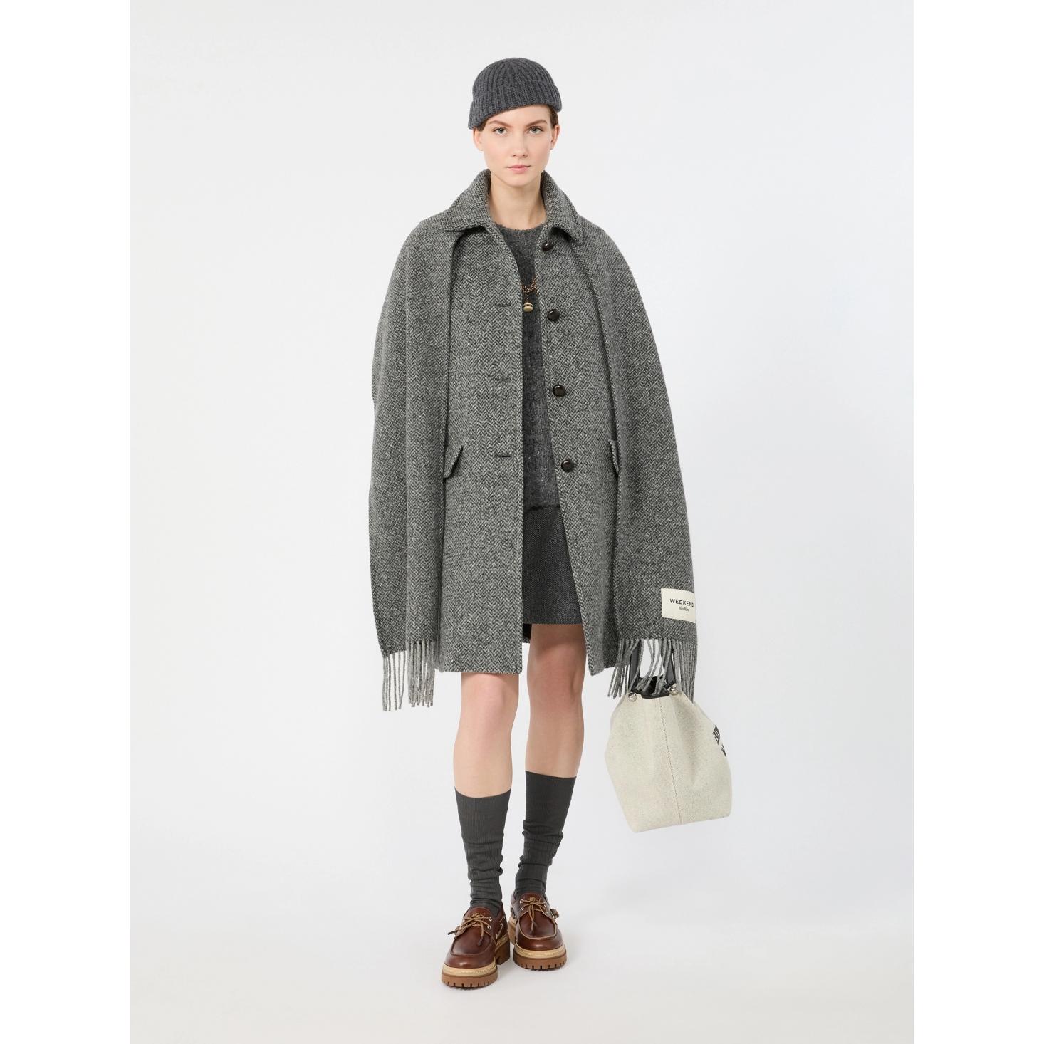 Cappotto in tweed di mista lana