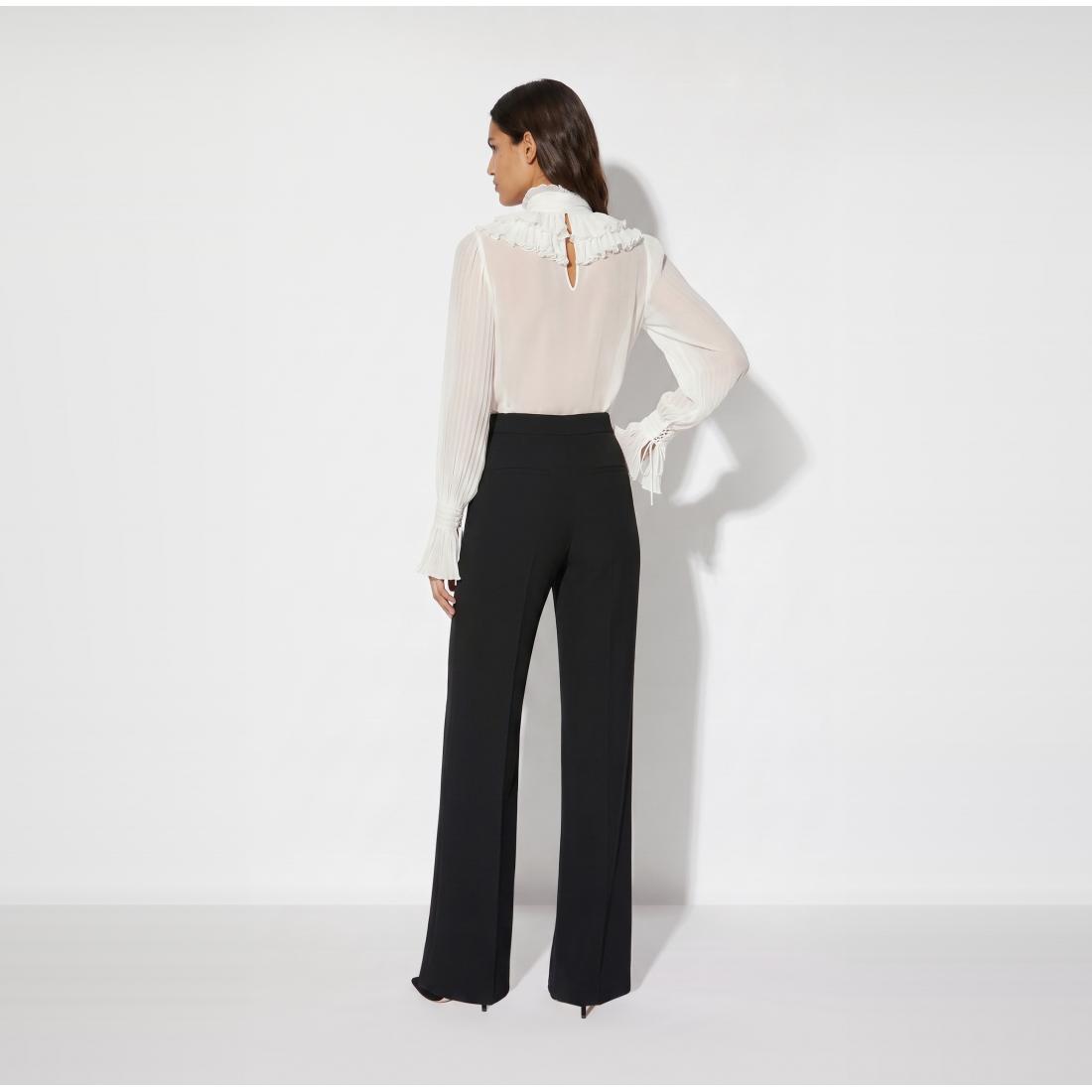 Blusa in georgette con fusciacca