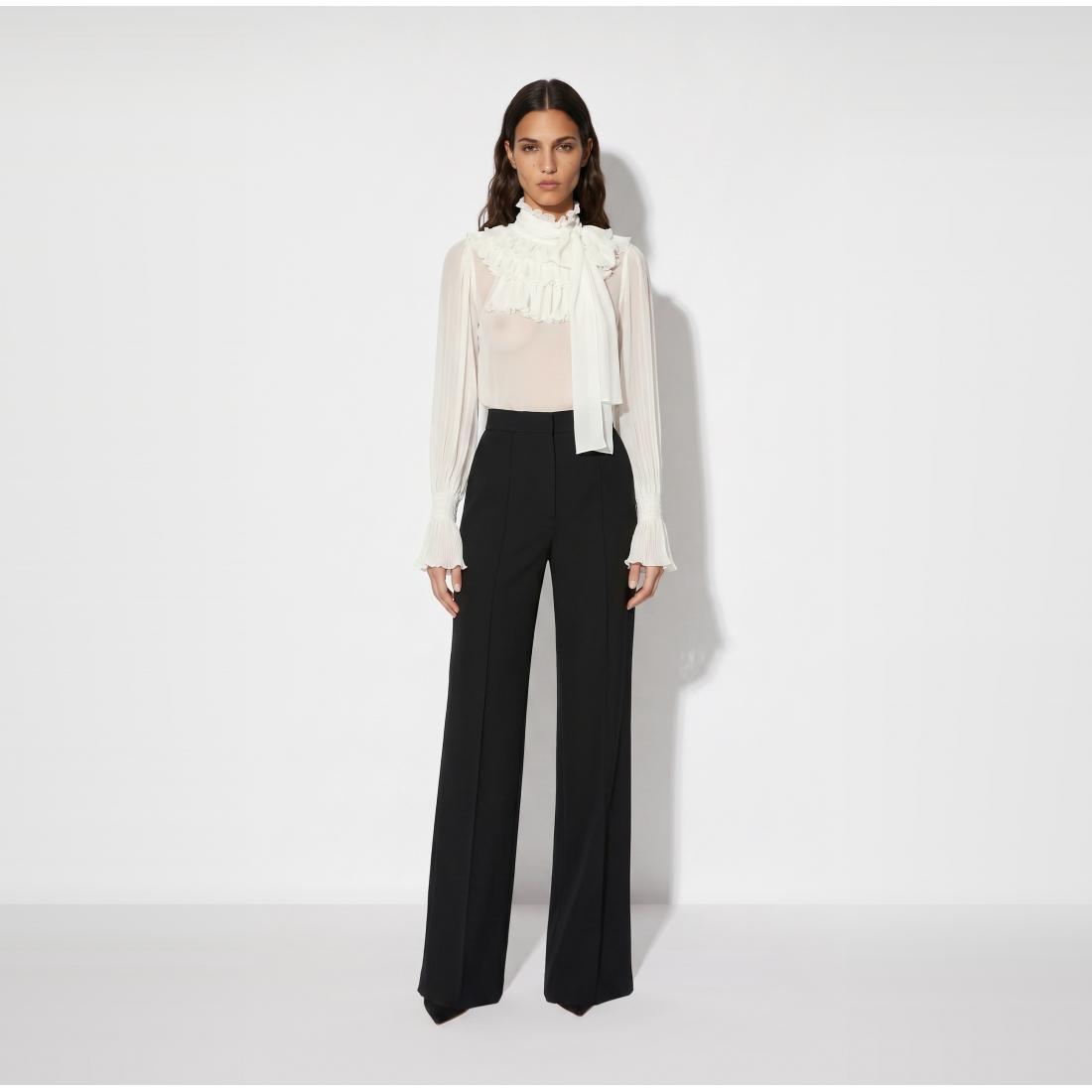 Blusa in georgette con fusciacca