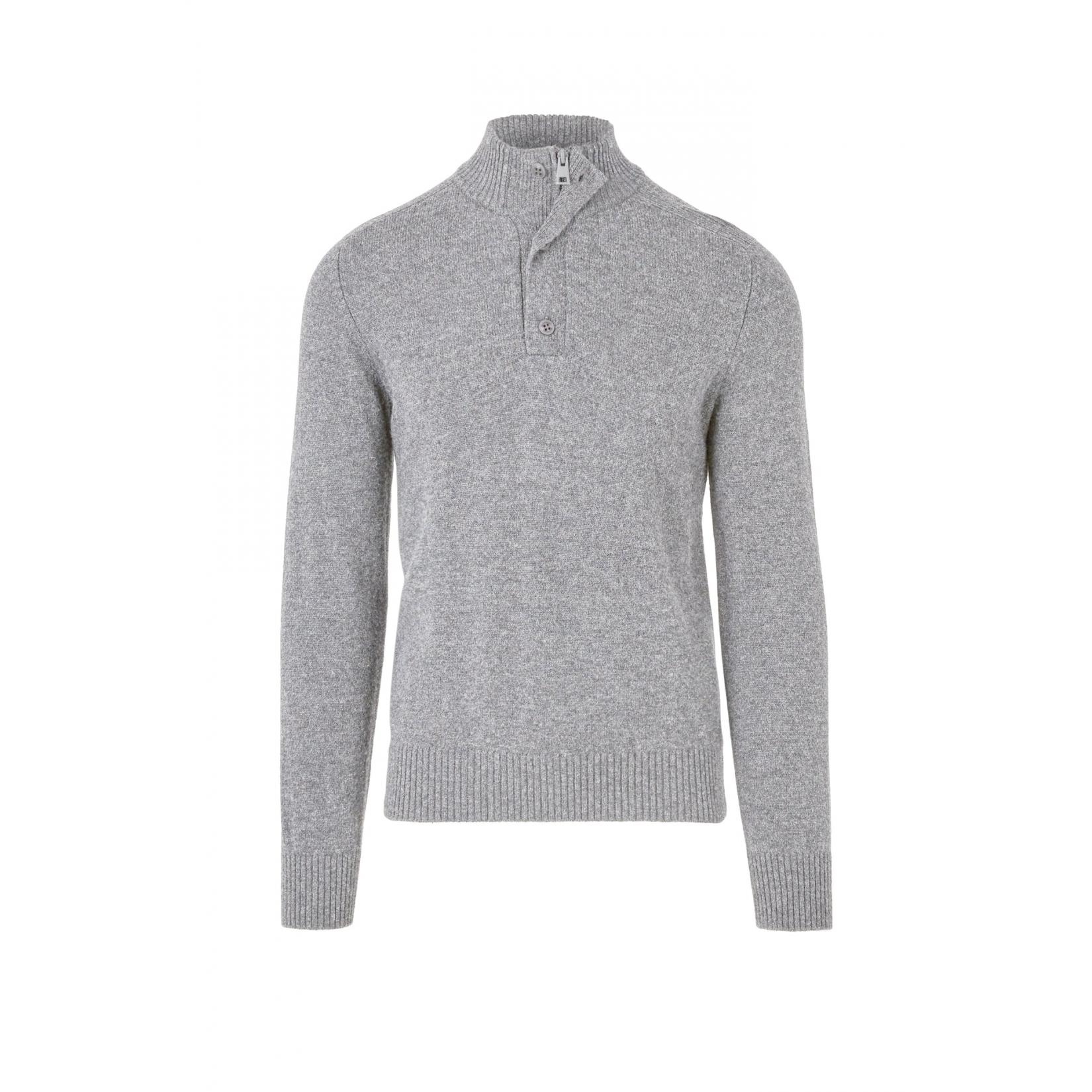 Maglione con collo alto in lana