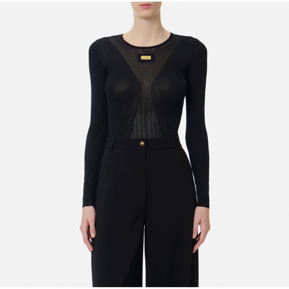 Top in maglia traforata