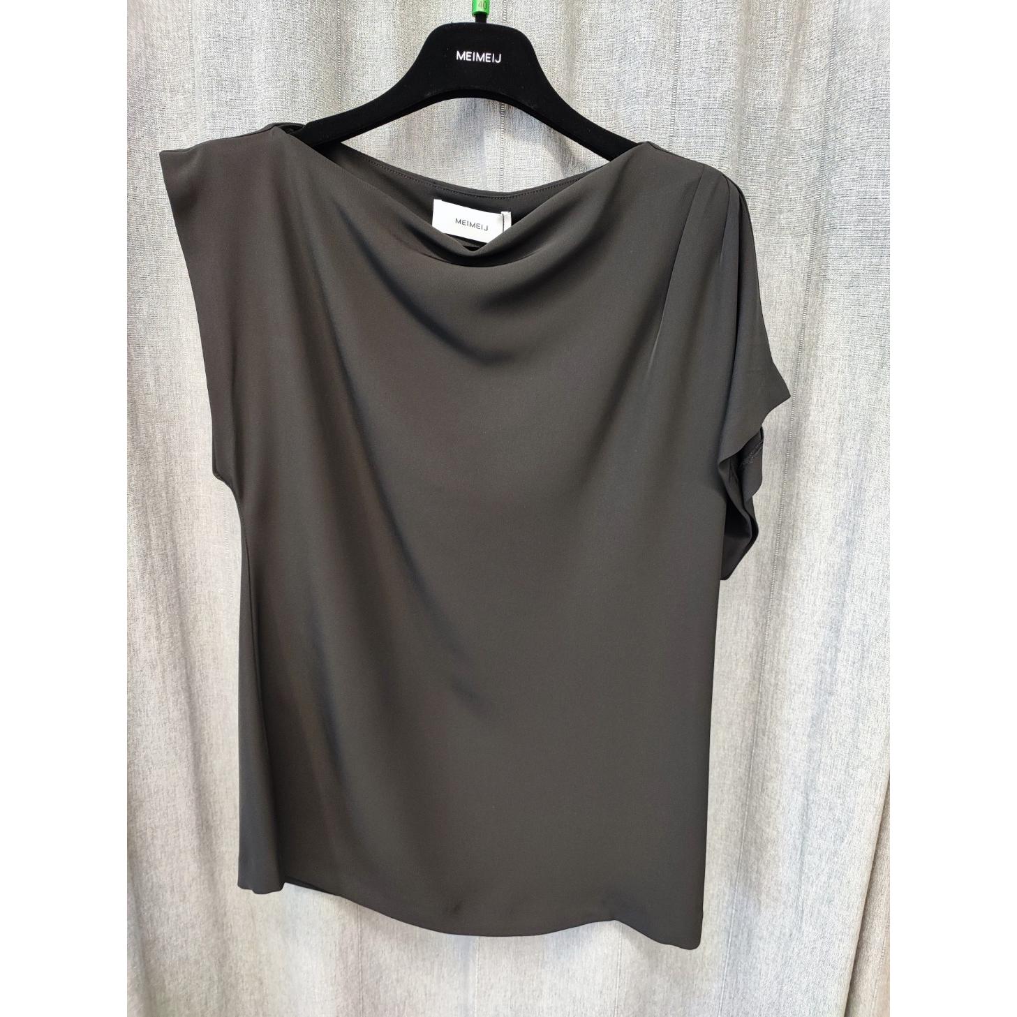 BLUSA ASIMMETRICA CON PIEGHE