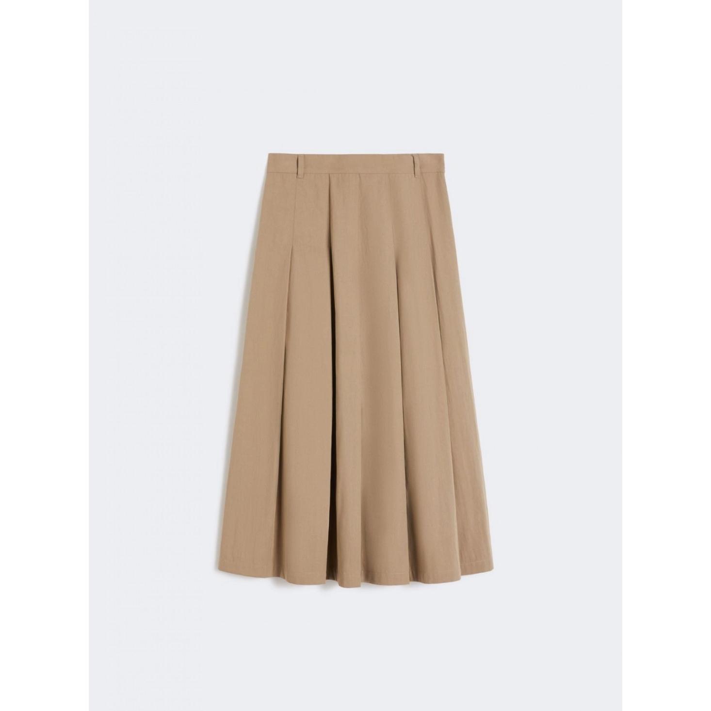 Gonna in gabardina lavata 