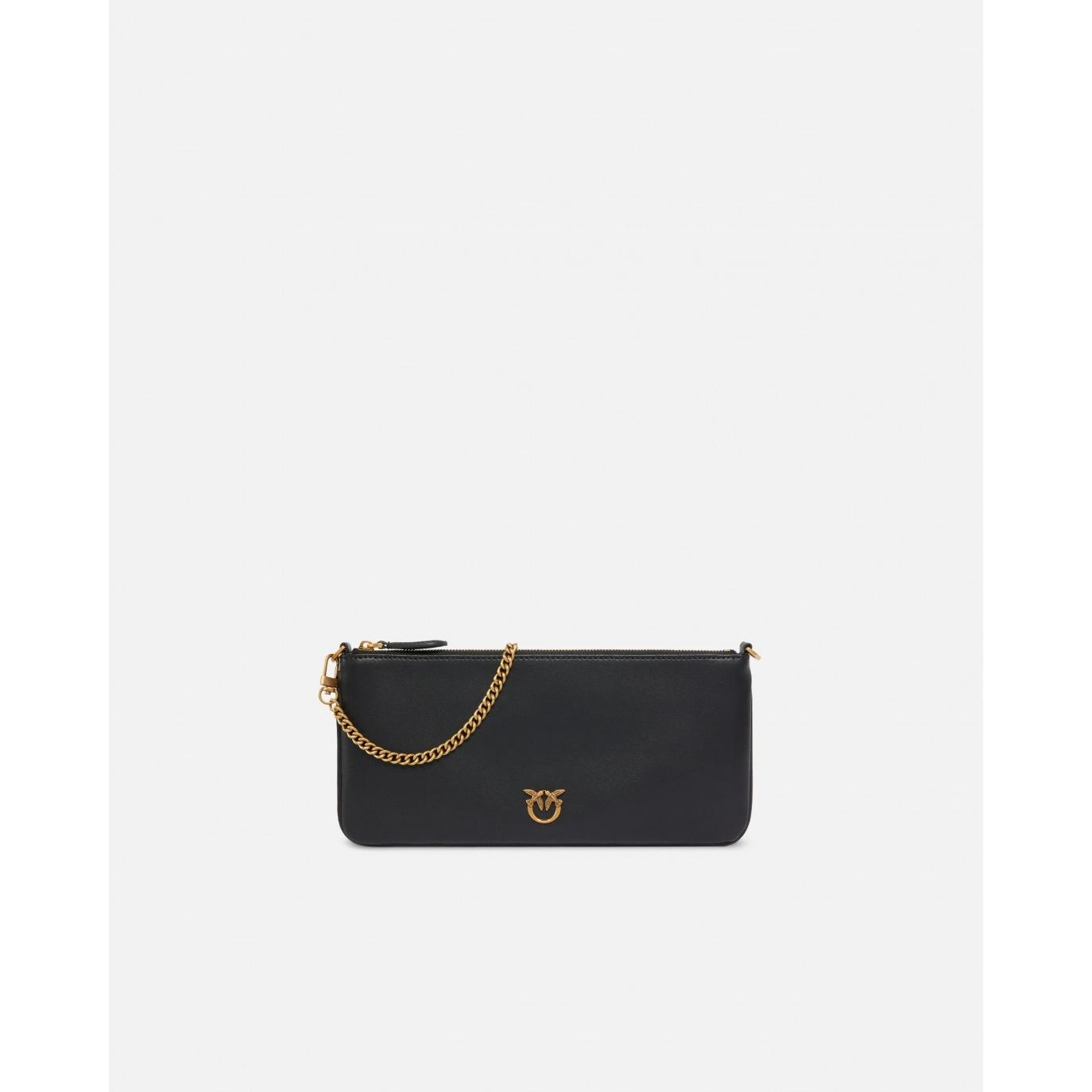 Horizontal Flat Bag in pelle