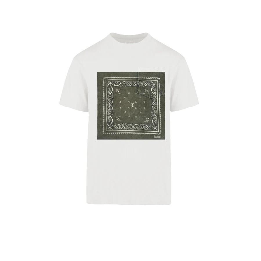 T-shirt regular fit in cotone con stampa bandana