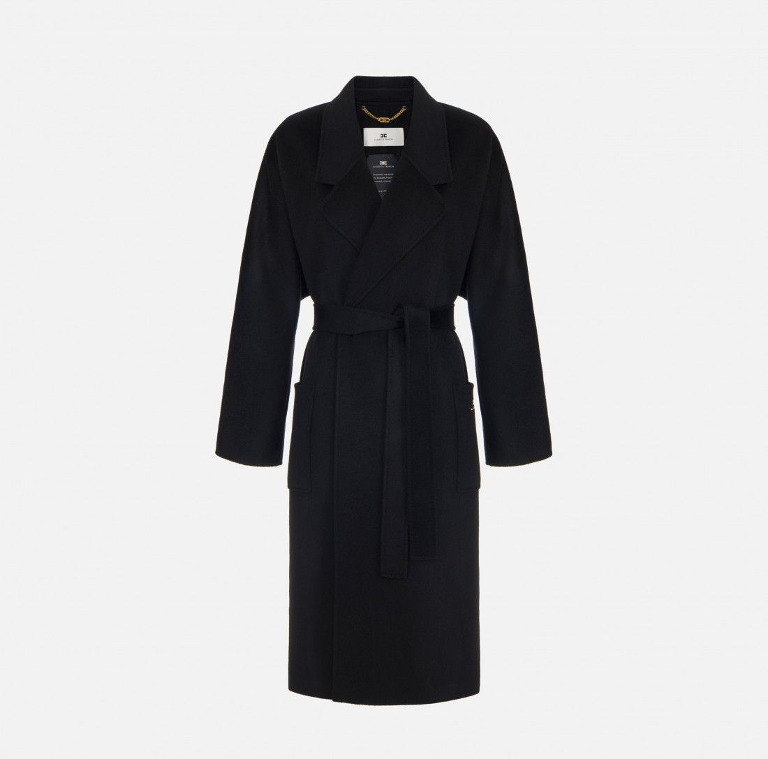 Cappotto in panno double di lana