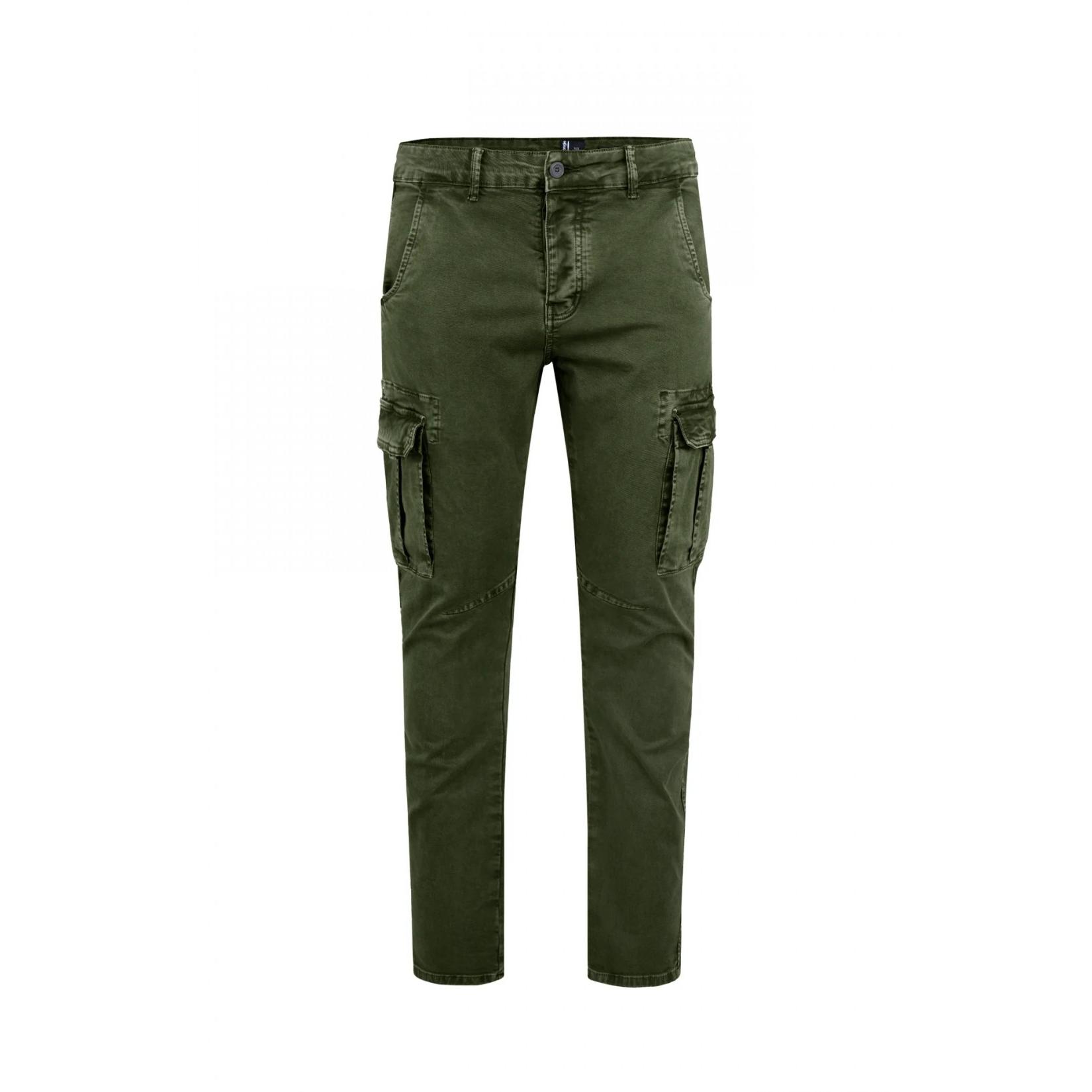 Pantalone tasconato slim fit in cotone