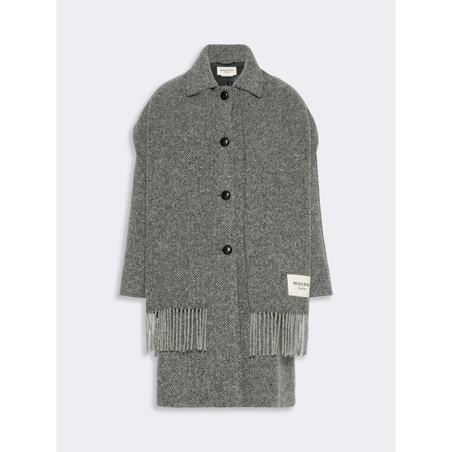 Cappotto in tweed di mista lana