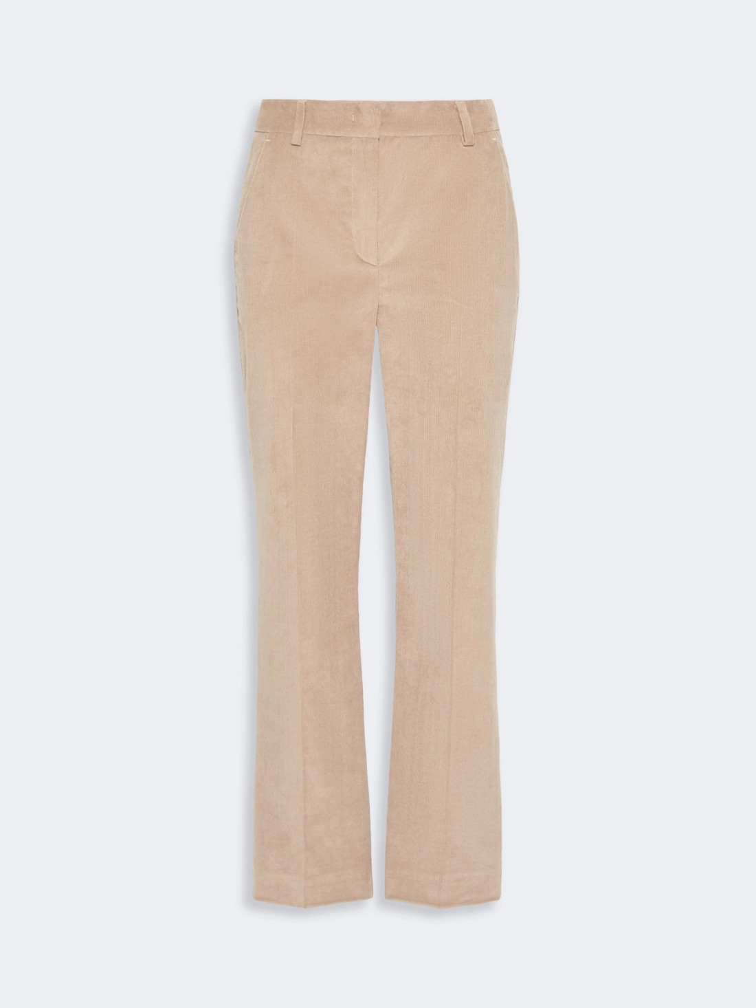 Pantalone crop in velluto di cotone