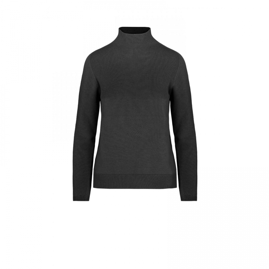 Maglia seamless con collo lupetto